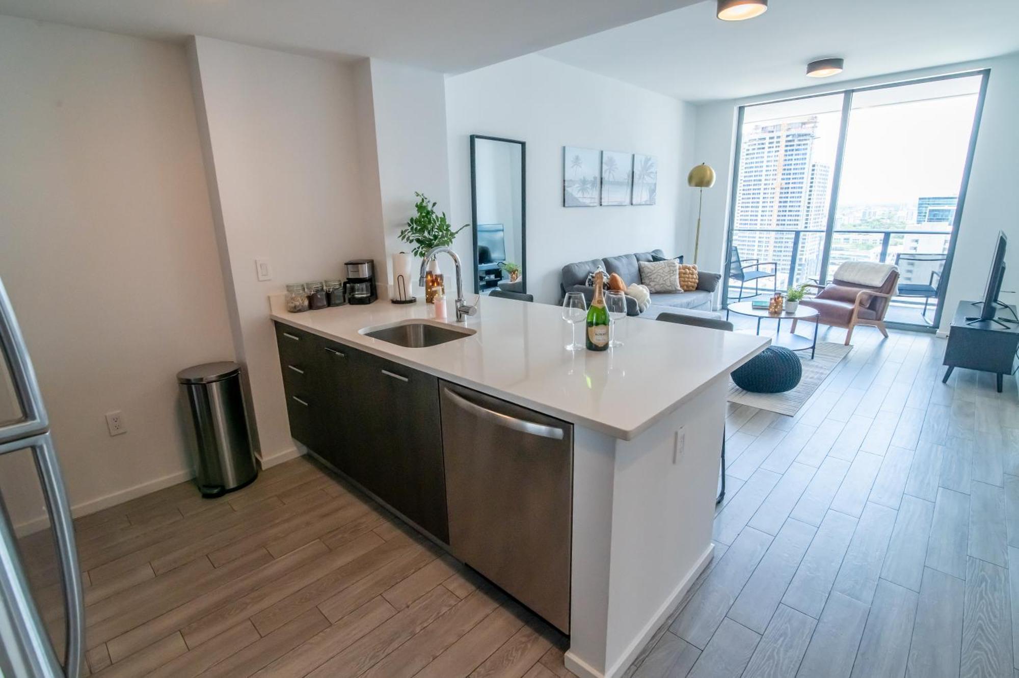 Luxurious King Bed Suite In Downtown Miami Ngoại thất bức ảnh