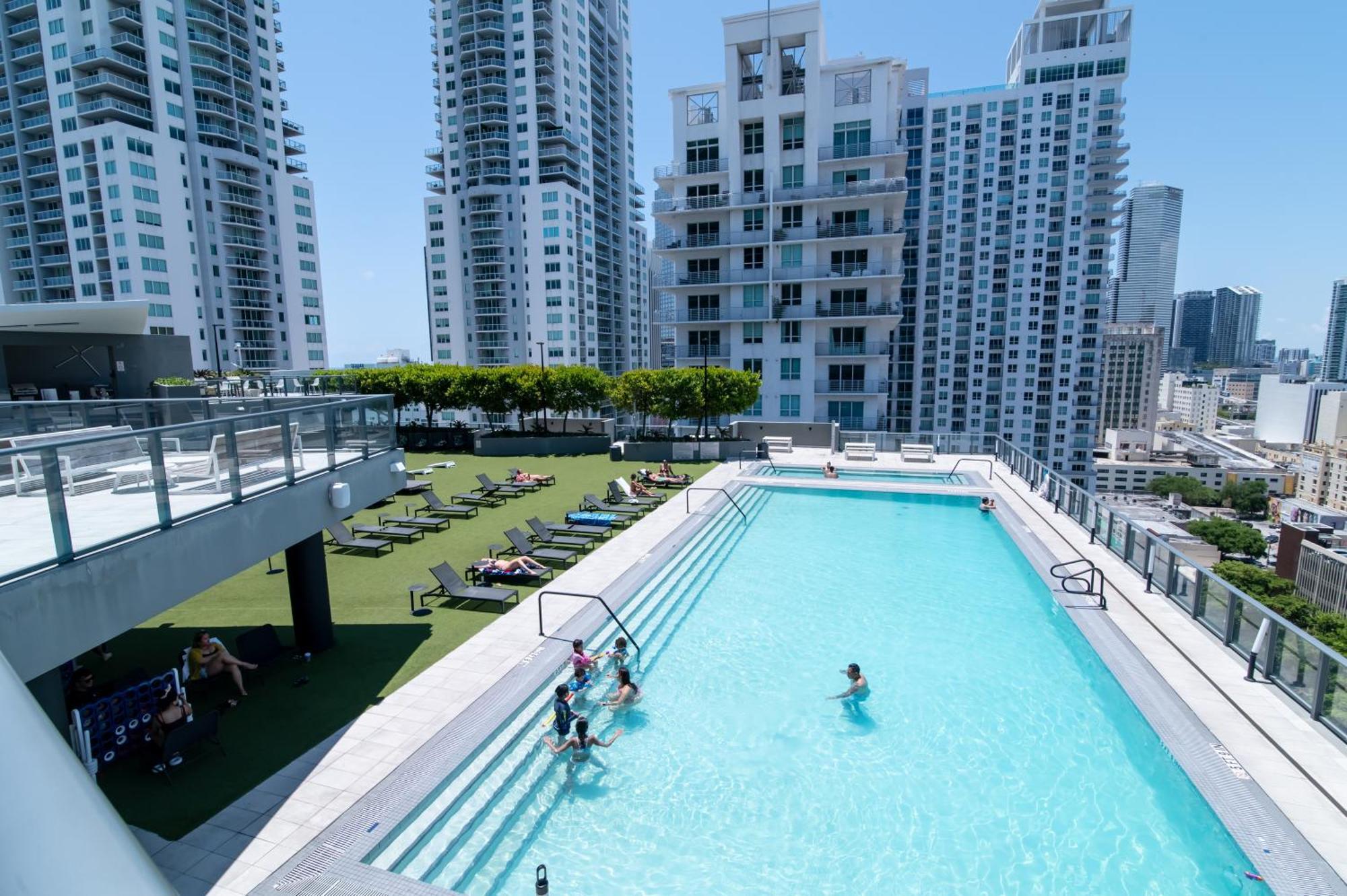 Luxurious King Bed Suite In Downtown Miami Ngoại thất bức ảnh